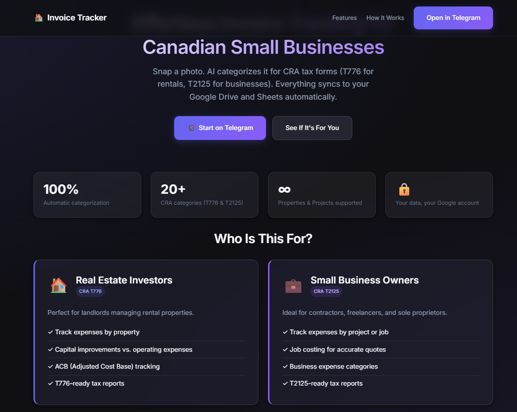 Rivvet.ca Invoice Tracker